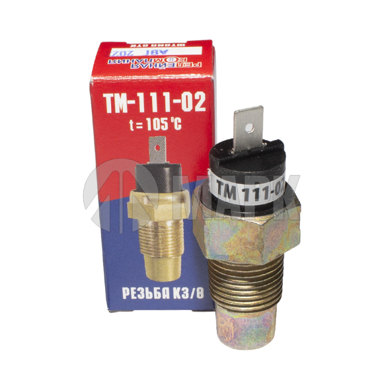 ТМ 111-02 - Датчик ТМ-111-02 сигнализатора температуры охлаждающей жидкости (штекер, t=105 градусов) РелКом